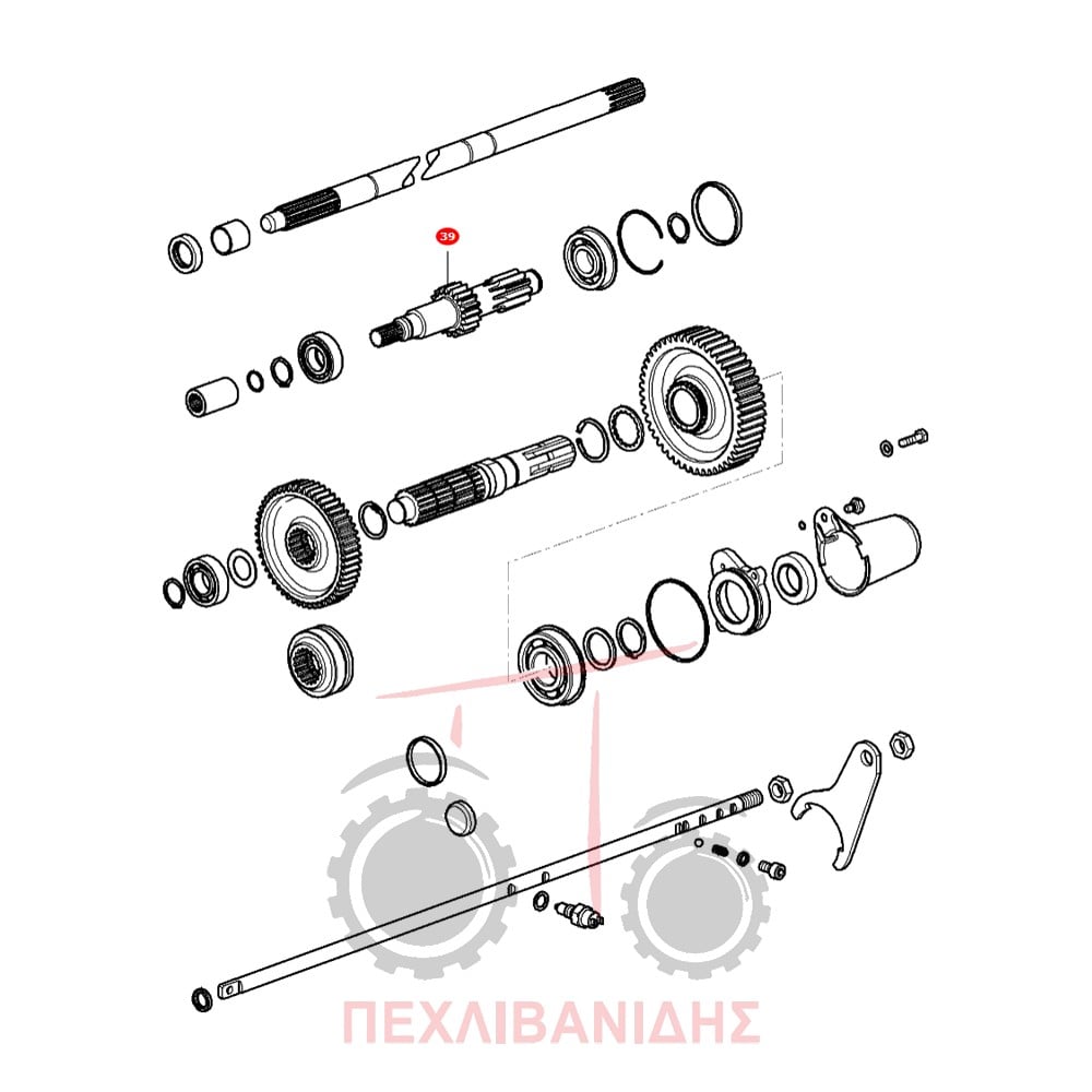 Πάνω άξονας PTO Massey Ferguson 2405-2410-2415