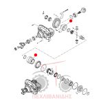 Κουτί μπροστά κορώνας Massey Ferguson 5400-6400-7400 Κουτί μπροστά κορώνας Massey Ferguson 5400-6400-7400