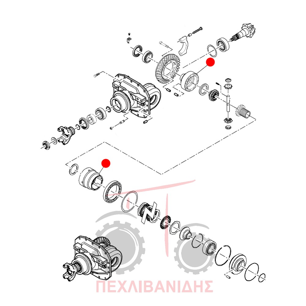 Κουτί μπροστά κορώνας Massey Ferguson 5400-6400-7400
