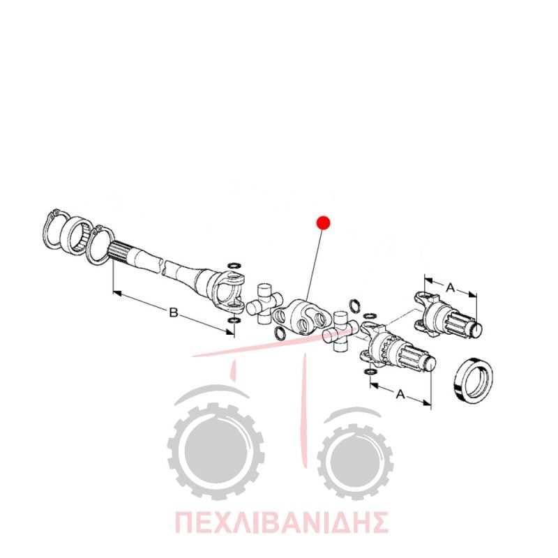 Κλωβός ημιαξονίου Massey Ferguson 3300-3400 Κλωβός ημιαξονίου Massey Ferguson 3300-3400