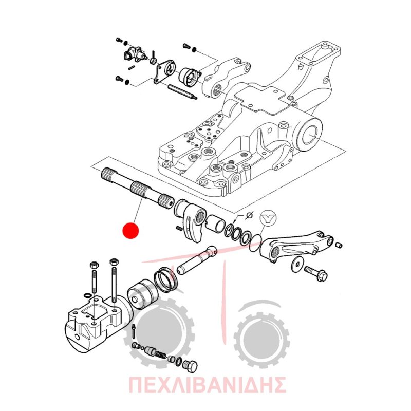 Άξονας υδραυλικού Massey Ferguson 4200-4300