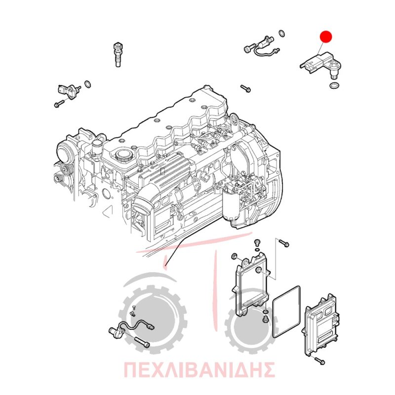 Αισθητήρας εισαγωγής αέρα Landini Powermaster-Powermax Αισθητήρας εισαγωγής αέρα Landini Powermaster-Powermax
