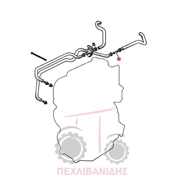 Αντάπτορας Massey Ferguson 362-375-390-398-399-4200