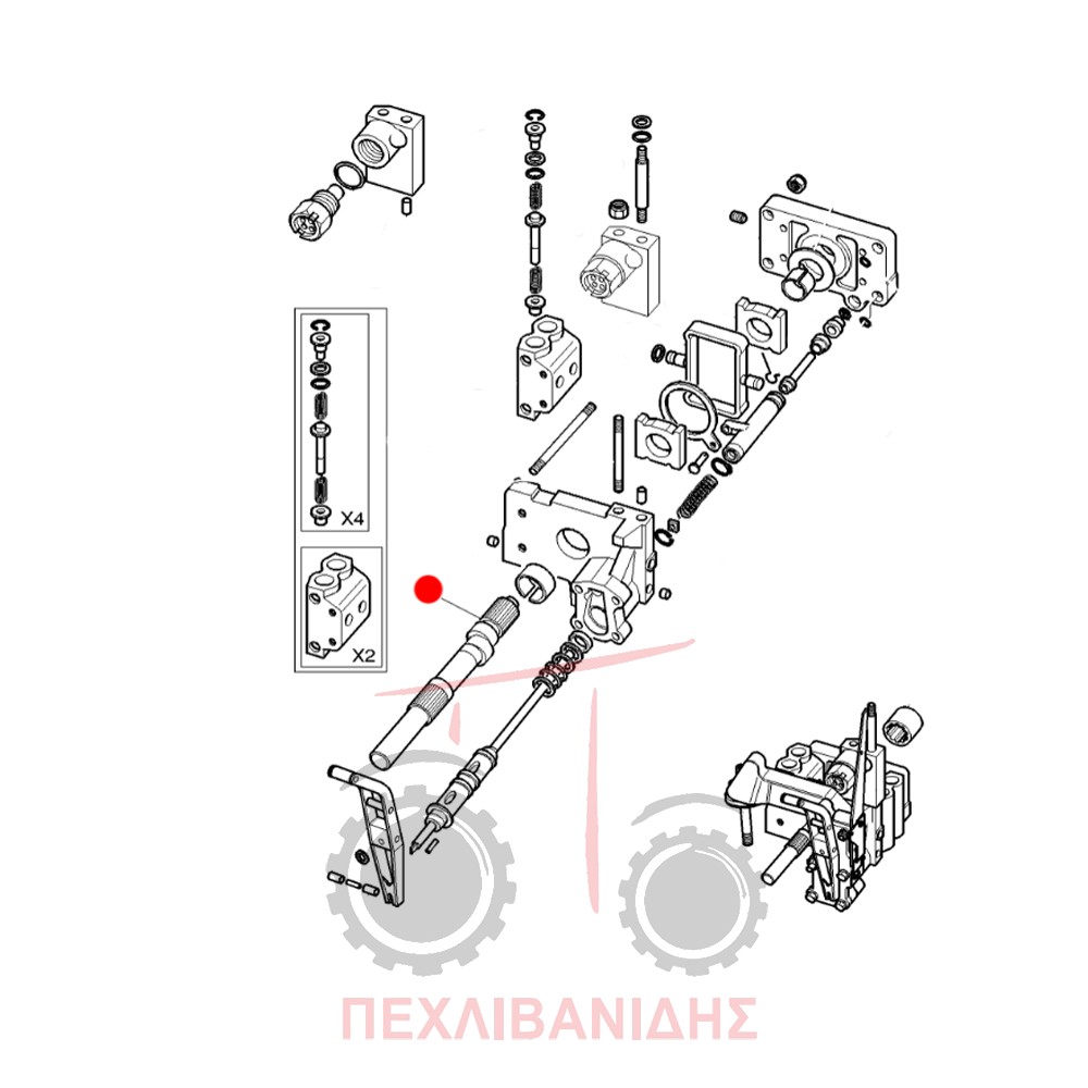 Στροφάκι αντλίας υδραυλικού Massey Ferguson 4200-4300-5300