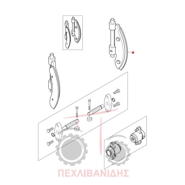 Εσωτερική δεξιά κόντρα λάμας Massey Ferguson 3625-3635-3645-3655