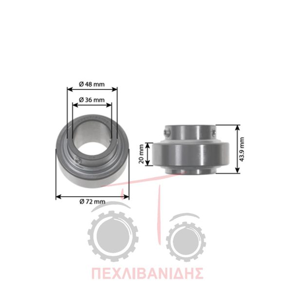 Ρουλεμάν μεσαίας τριβής Massey Ferguson 5400-6400
