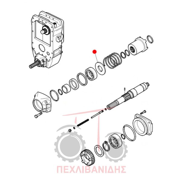 Ροδέλα διαφορικού Massey Ferguson 4200-4300-5360