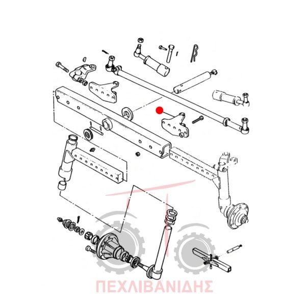 Βάση τιμονιού Massey Ferguson 240S-2615-2620