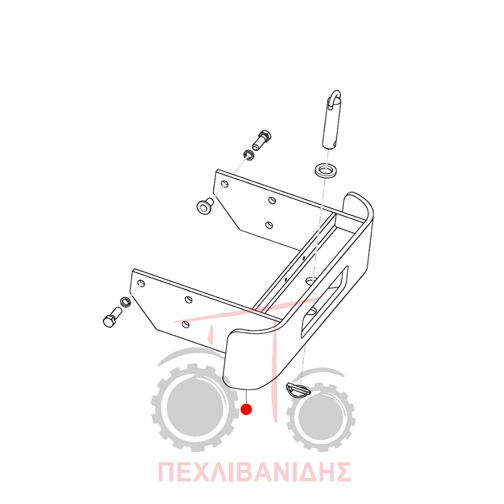 Βάση αντίβαρων Massey Ferguson 2625-2635