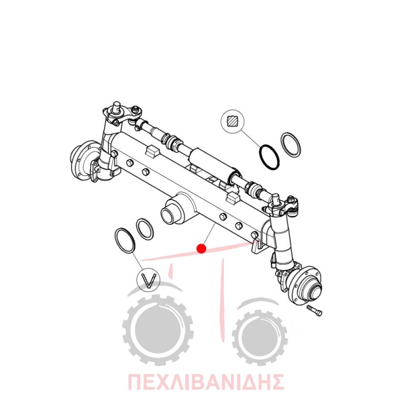 Εμπρός άξονας Massey Ferguson 5455-6455