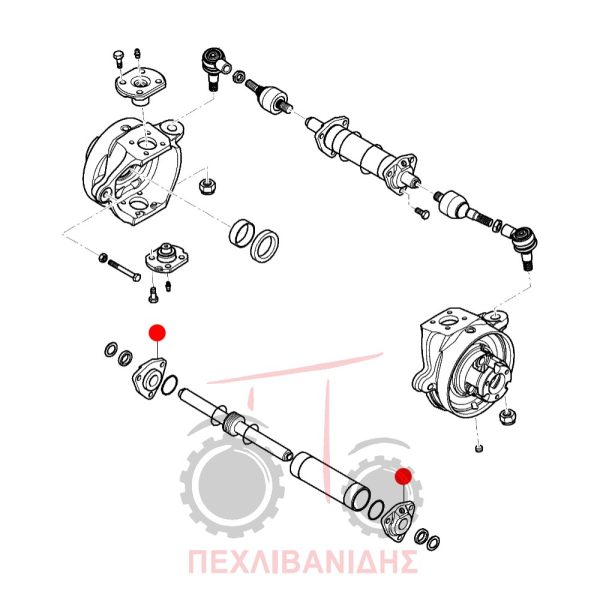 Πλάκα μπουκάλας τιμονιού Massey Ferguson 3600