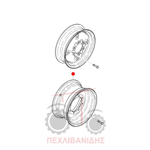 Εμπρός ζάντα Massey Ferguson 2615-2620-2635