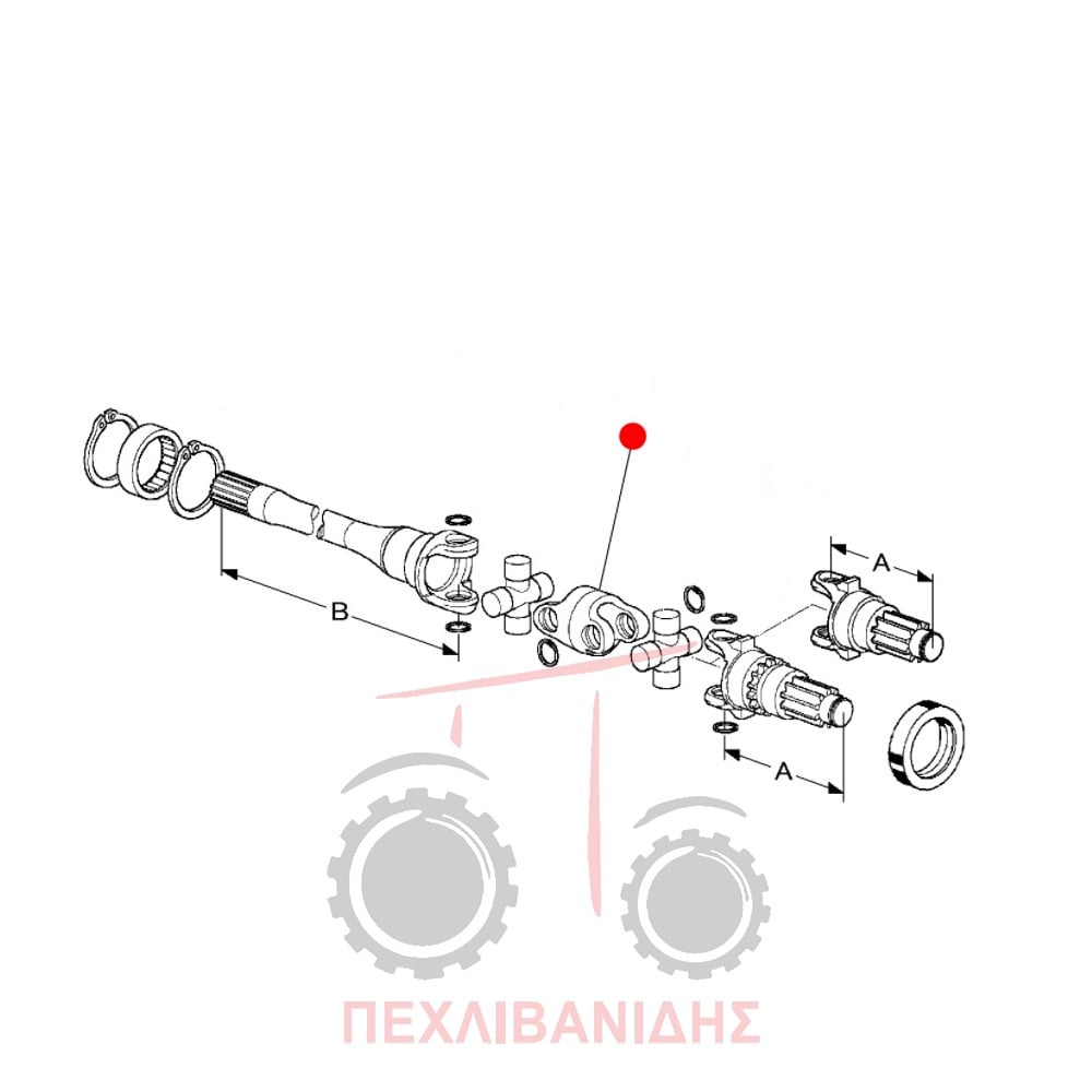 Κλωβός ημιαξονίου Massey Ferguson 3300-3400
