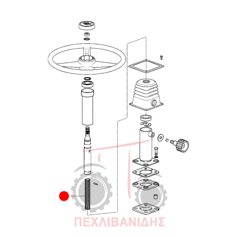 Κολώνα τιμονιού Massey Ferguson 3300-3400 Κολώνα τιμονιού Massey Ferguson 3300-3400