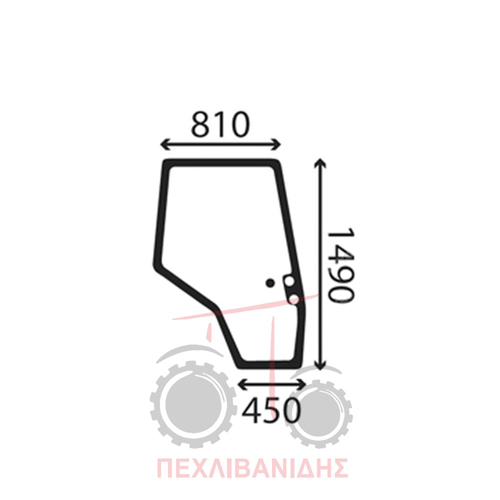 Τζάμι πόρτας Massey Ferguson 6100-8100-8200