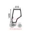 Αριστερό τζάμι πόρτας Massey Ferguson 5400-6400-7400-8400