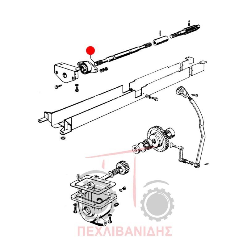 Άξονας μεσαίας τριβής Landini 5830-6040-Frutteti Άξονας μεσαίας τριβής Landini 5830-6040-Frutteti