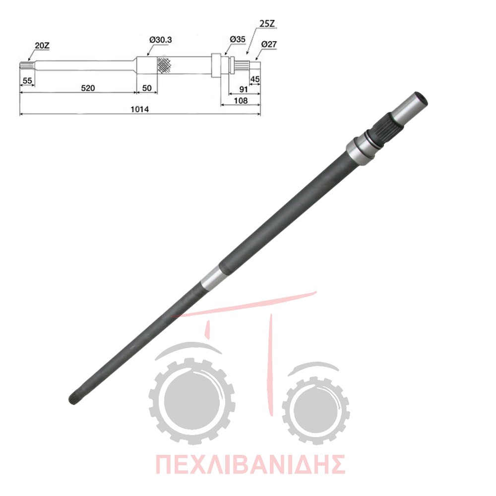 Άξονας PTO σασμάν Ford 5000-6610-7600