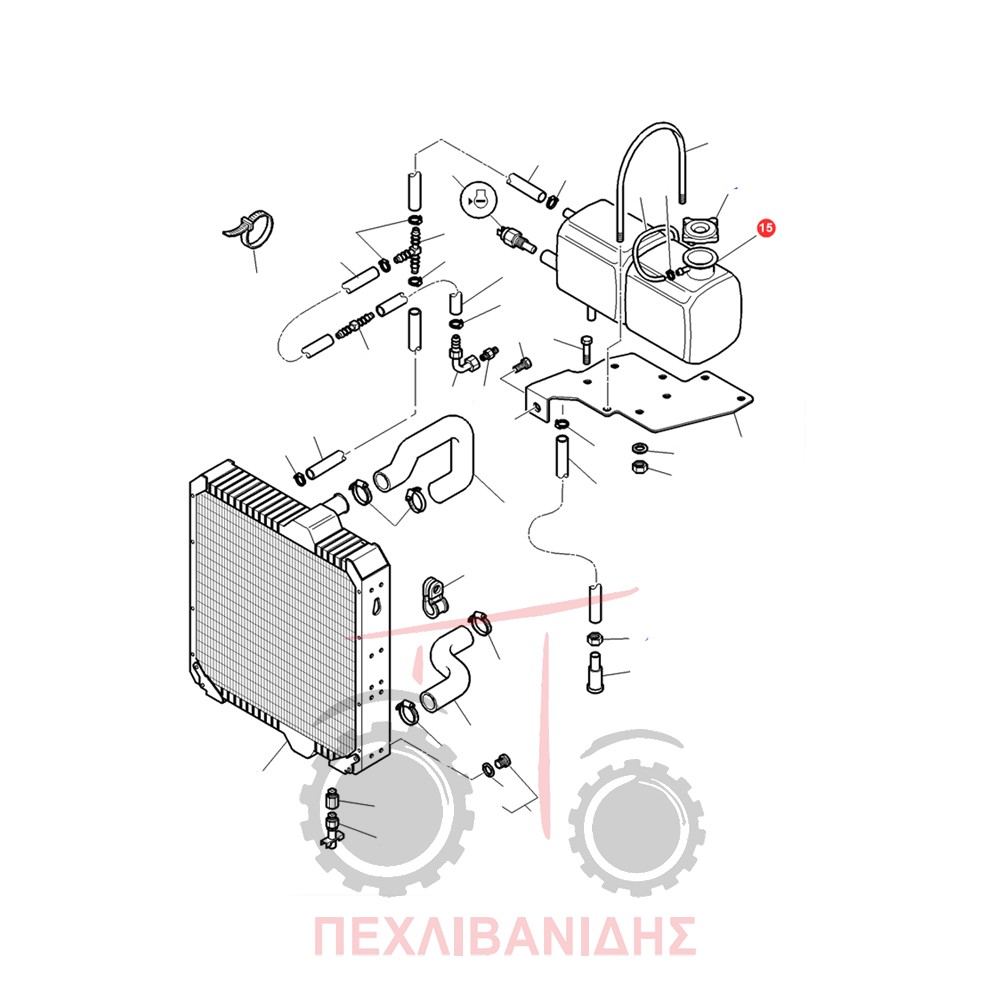 Φτερωτή υδραντλίας μικρή Massey Ferguson 8170-8180-8270-8280