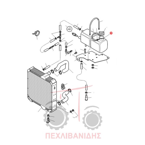 Φτερωτή υδραντλίας μικρή Massey Ferguson 8170-8180-8270-8280