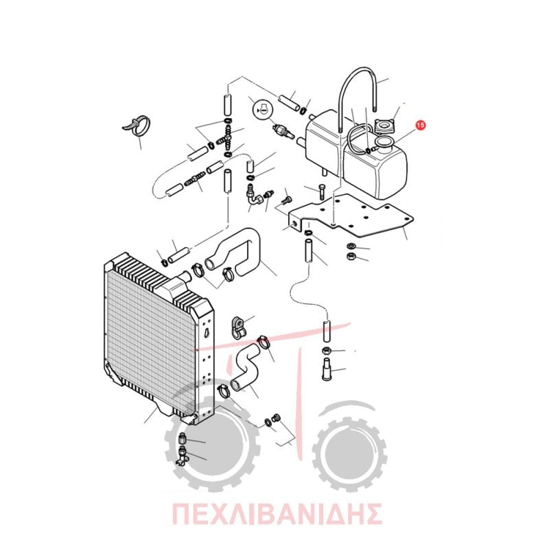 Φτερωτή υδραντλίας μικρή Massey Ferguson 8170-8180-8270-8280