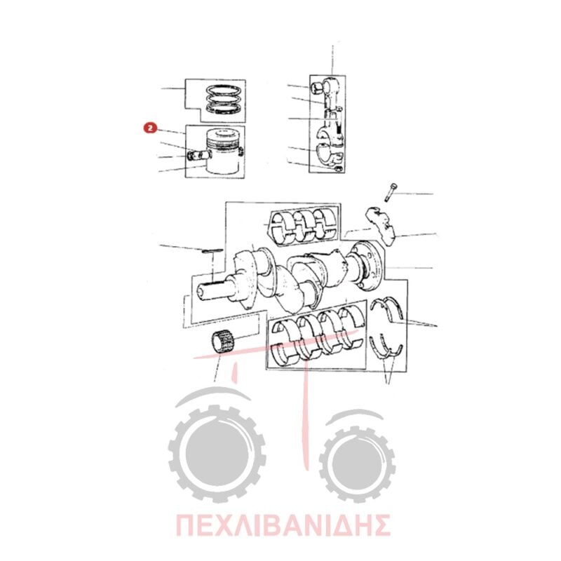 Πιστόνι 95 3 κανάλια Massey Ferguson Πιστόνι 95 3 κανάλια Massey Ferguson