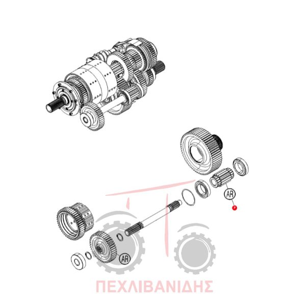 Γρανάζι ρεβέρσας Dyna 4 Massey Ferguson 5400-6600-7600-7700