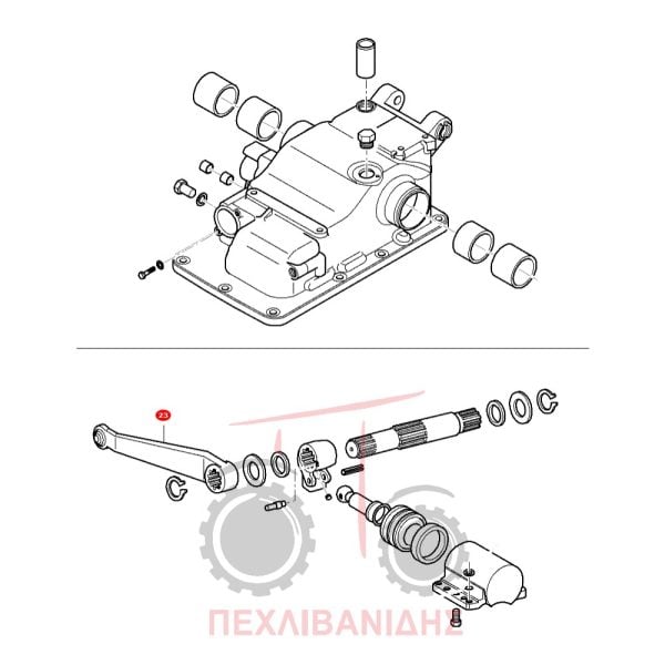 Μπράτσο υδραυλικού Massey Ferguson 3600